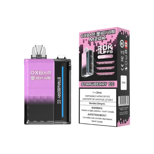 OX BAR ROCKY VAPOR 20000 STRAWBERRY CC