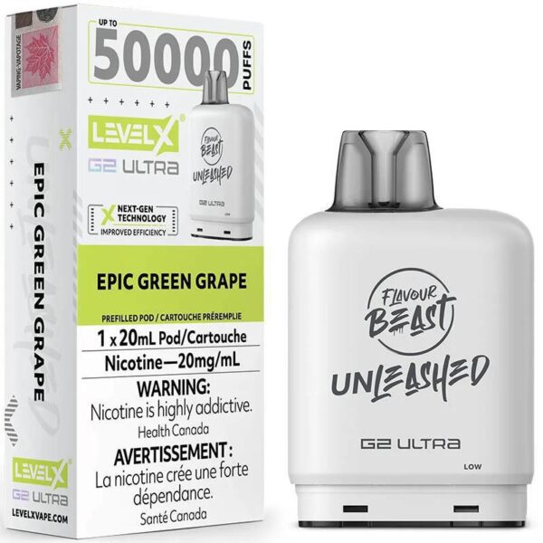 EPIC GREEN GRAPE (FLAVOUR BEAST G2 ULTRA 50K POD)