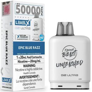 EPIC BLUE RAZZ (FLAVOUR BEAST G2 ULTRA 50K POD)