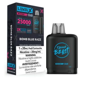 BOMB BLUE RAZZ (LEVEL X FLAVOUR BEAST BOOST G2 25K)