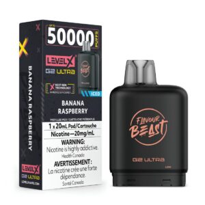 Banana Raspberry Ice (Level X G2 Ultra 50K Pod)