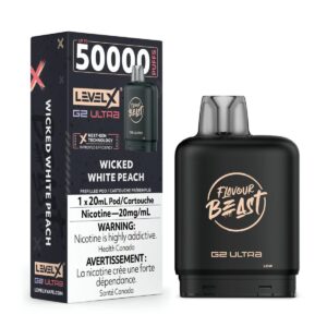 Wicked White Peach (Level X Boost G2 Ultra 50K Pod)