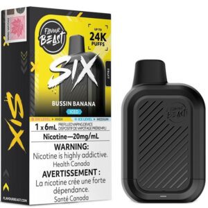 Bussin Banana Iced (Flavour Beast Six 24K 6ml)